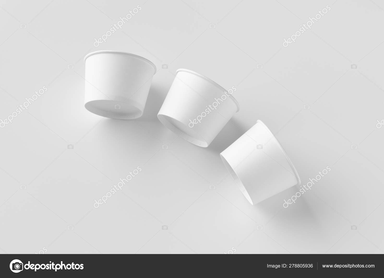 Download White Ice Cream Paper Cup Mockup Stock Photo Image By C Shablonstudio 278805936
