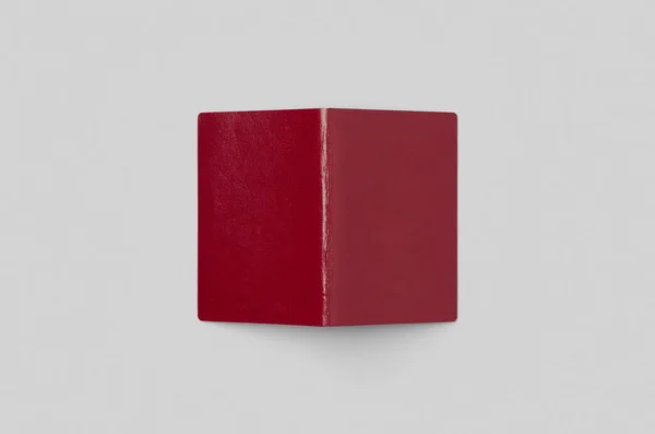 Rood Paspoort Model Voor Achterkant — Stockfoto