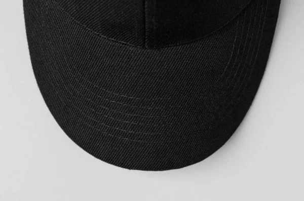 Siyah Beyzbol Şapkası Yakın Plan — Stok fotoğraf