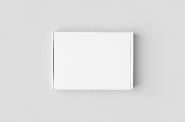 Cartone Bianco Postale Cassetta Postale Mockup — Foto Stock