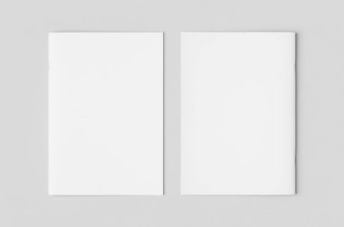 A4 portre dergisi, katalog modeli. Arka ve arka taraf, eyer dikişi..