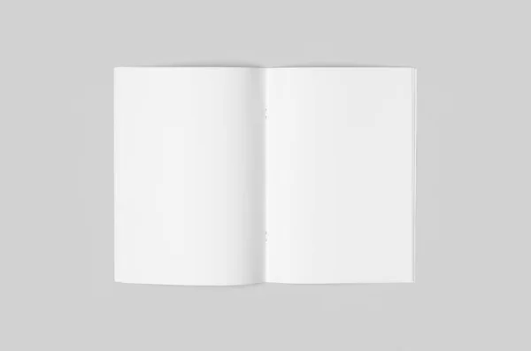 Portrait Magazine Catalog Mockup Saddle Stitch Middle Page — Stock Photo, Image