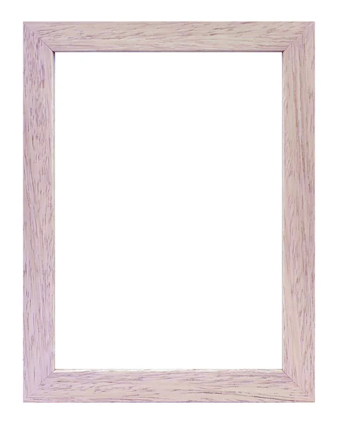 Frame Photos White Wood White Background — Stock Photo, Image