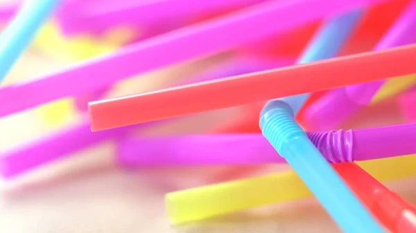 Banning plastic straws enviromental concerns concept. — Stock Photo, Image