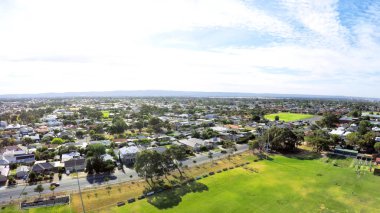 Avustralya kamu park ve spor oval, havadan görünümü Henley Beach adlı alınan.