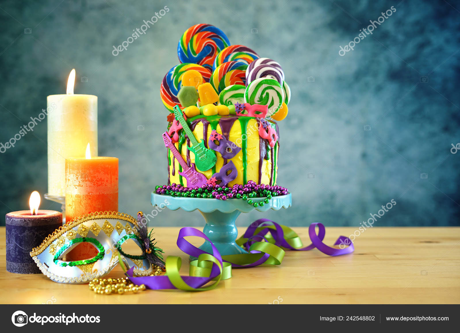 Candyland Table Decorations Mardi Gras Theme On Trend Candyland