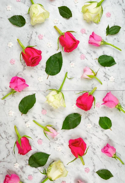 Fundo floral para feriado feminino, aniversário ou comemoração do Dia das Mães . — Fotografia de Stock