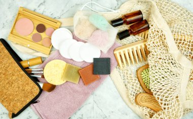 Sıfır atık, plastiksiz güzellik ve makyaj ürünleri..