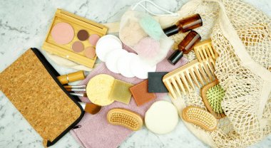 Sıfır atık, plastiksiz güzellik ve makyaj ürünleri..