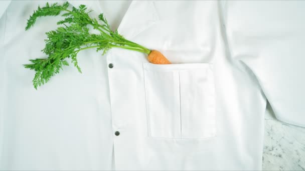 Stile di vita sano, il cibo è medicina, concetto flatlay stop motion . — Video Stock