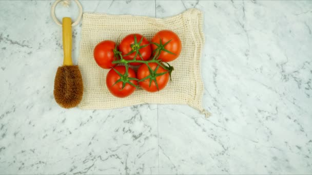 Productos domésticos sin residuos, libres de plástico y respetuosos con el medio ambiente, para dejar de fumar.. — Vídeo de stock