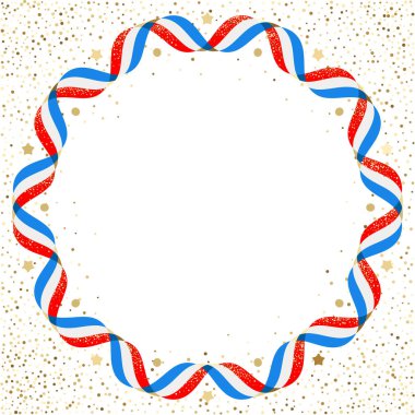 Vatansever arka plan, bağımsızlık günü 4 th Temmuz. Vektör çizim. Kırmızı-mavi-beyaz geometrik arka plan bayrak şerit çizgili. 4 Temmuz bağımsızlık günü yazı.
