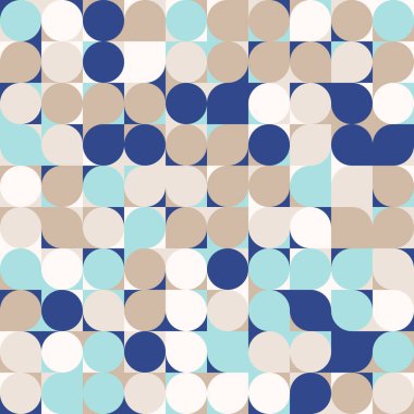 Rastgele renkli soyut geometrik mozaik desen arka plan