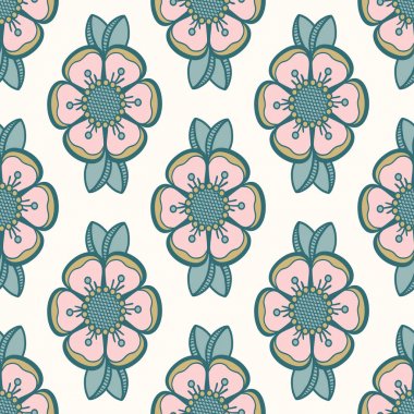 Retro köpek gül gül kalça deseni, moda çiçek tasarımı