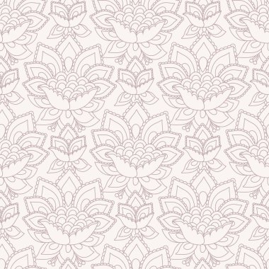 Jacobean çiçekli illüstrasyon, çayır çiçekli arka plan. Arka planda iki renkli şifalı bitki var. Kusursuz vektör deseni. Jacobean işlemeli çiçek, bitkisel koleksiyon.