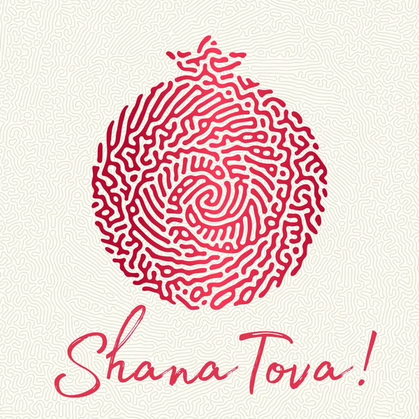 Rosh Hashanah Hashana Carte Vœux Nouvel Juif Shana Tova Hébreu — Image vectorielle