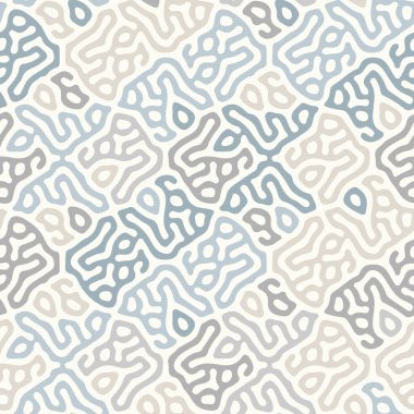 Soyut organik arka plan, doğal labirent, reaksiyon difüzyon deseni. Kusursuz vektör deseni. Soyut doğal arkaplan. Organik doku