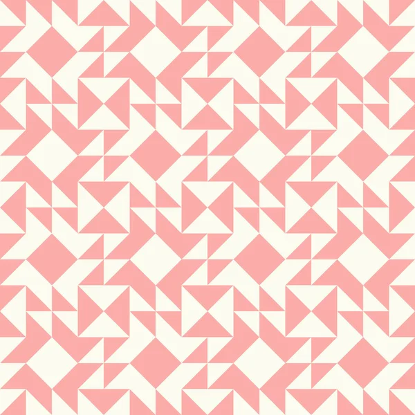 デュベットキルティングから着想を得た抽象幾何学模様 パステルカラーの抽象的な背景 シンプルな色 簡単に色を変更できます シームレスなベクトルパターン — ストックベクタ
