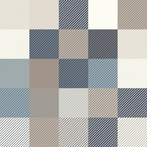 Abstrakter Geometrischer Hintergrund Neutralen Farben Nahtloses Vektormuster Braunes Taupe Marineblau — Stockvektor