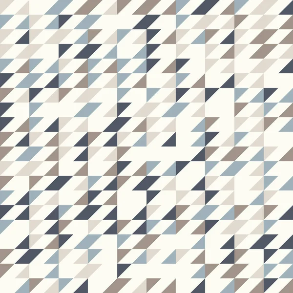 Abstrakt Geometrisk Bakgrund Neutrala Färger Sömlöst Vektormönster Brun Taupe Marinblå — Stock vektor