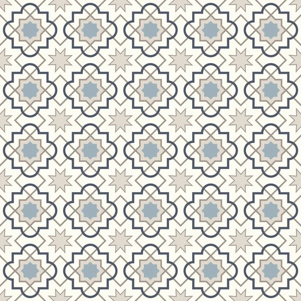 Motif Moderne Enchevêtré Basé Sur Des Motifs Géométriques Arabes Traditionnels — Image vectorielle