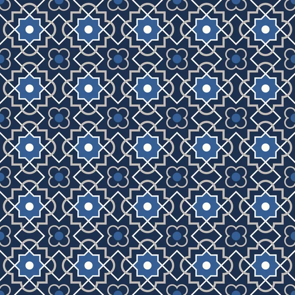 Motif Moderne Enchevêtré Basé Sur Des Motifs Géométriques Arabes Traditionnels — Image vectorielle