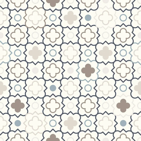 Motif Moderne Enchevêtré Basé Sur Des Motifs Géométriques Arabes Traditionnels — Image vectorielle