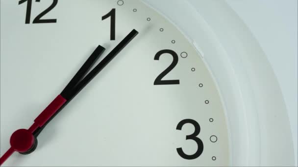 Relógio Tempo Passando Minutos Com Sombras Móveis Ponteiros Relógio Relógio — Vídeo de Stock