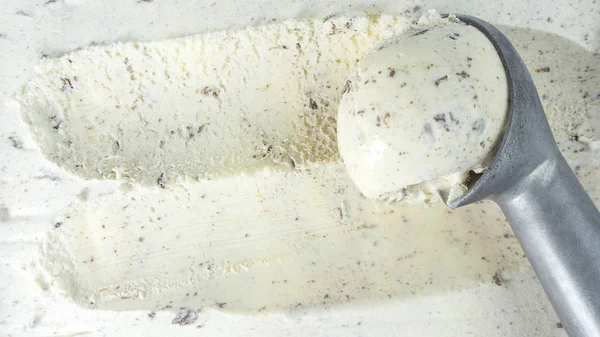 Крупним Планом Морозиво Печиво Вершки Харчова Концепція Бланк Дизайну — стокове фото