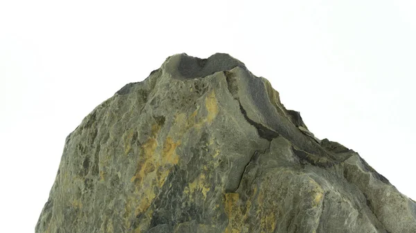 Piedra Montaña Vacío Espacio Aislado Sobre Fondo Blanco Obras Construcción —  Fotos de Stock