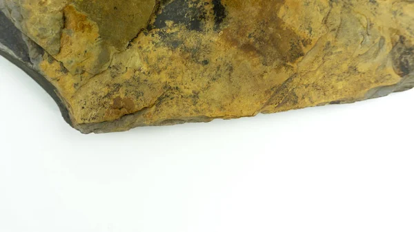 Steine Der Ansicht Von Oben Leeren Raum Auf Weißem Hintergrund — Stockfoto