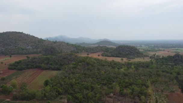 Vista Aerea Drone Panorama Montagna Natura Paesaggio — Video Stock