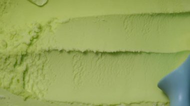 Yakından bakınca limon aromalı dondurma, Top View Food konsepti..