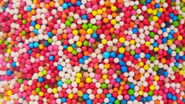 甘いキャンディー多くの色 フードコンセプト — ストック動画