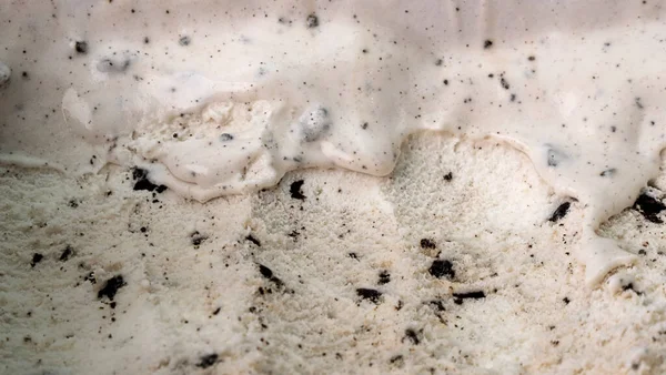 テクスチャアイスクリームクッキー クリーム トップビューフードコンセプト デザインのためのブランク — ストック写真