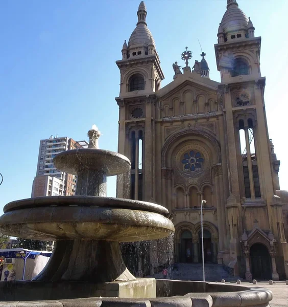 Beroemde Basiliek Van Sacramentinos Gelegen Santiago Chile — Stockfoto