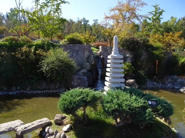 Söt Japansk Trädgård Santiiago Chile — Stockfoto