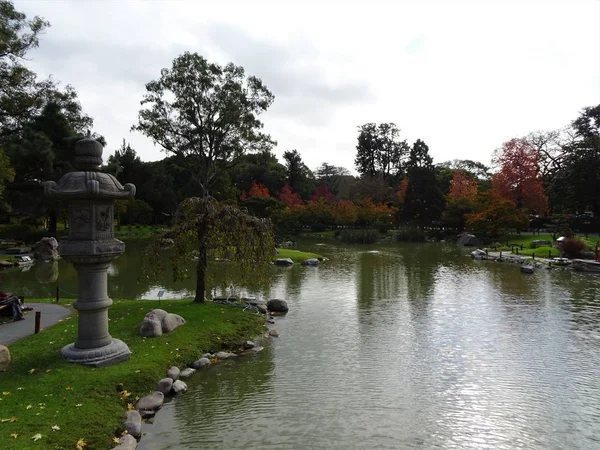 Japansk Trädgård Belägen Buenos Aires — Stockfoto