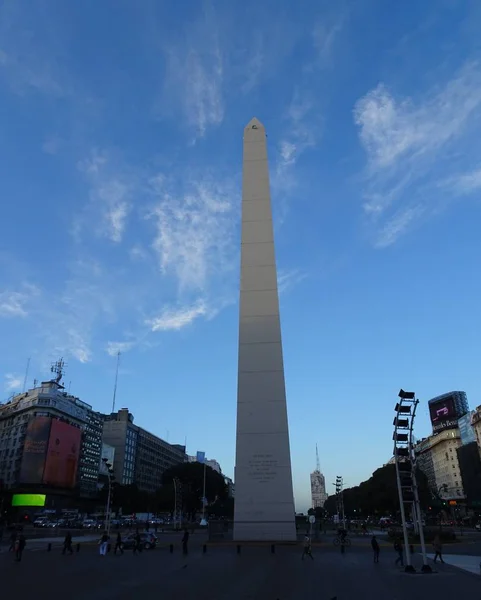 Obelisco Buenos Aires Monumento Histórico Considerado Icono Ciudad Buenos Aires — Foto de Stock