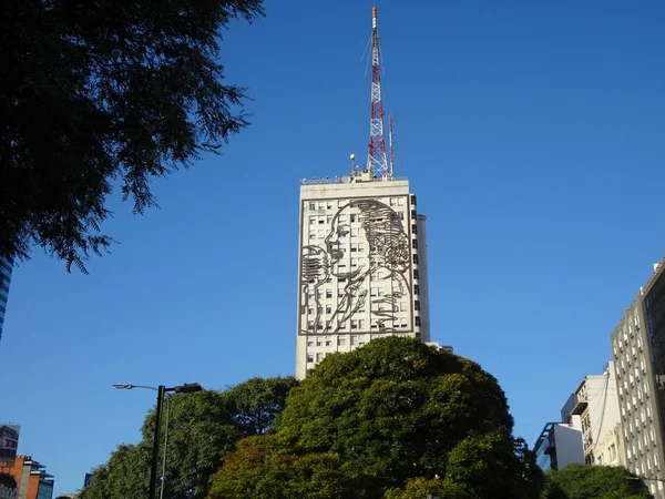 Los Murales Eva Pern Del Ministerio Fomento Son Dos Gigantescos —  Fotos de Stock