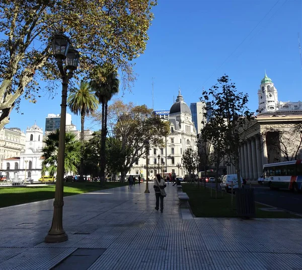 Plaza Mayo Fundamentele Plaats Van Stad Buenos Aires Argentinië Werd — Stockfoto