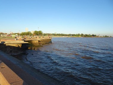 Montevideo Uruguay Rambla'dan görünüm