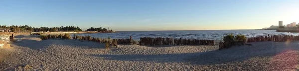 Der Strand Von Pocitos Ein Strand Montevideo Liegt Vollständig Innerhalb — Stockfoto