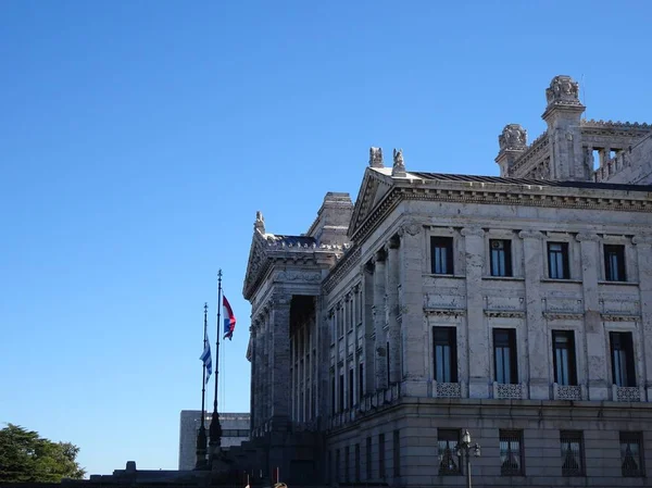 Νομοθετικό Μέγαρο Είναι Έδρα Της Νομοθετικής Δύναμης Της Ουρουγουάης Εκεί — Φωτογραφία Αρχείου