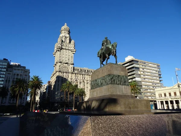 Palacio Salvo Emblematisk Byggnad Staden Montevideo Uruguay — Stockfoto