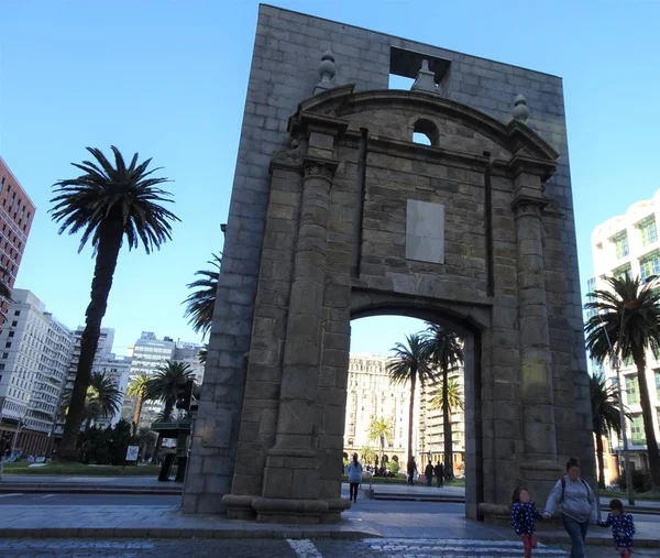 Puerta Ciudadela Fue Puerta Entrada Ciudadela Montevideo Una Gran Fortaleza —  Fotos de Stock