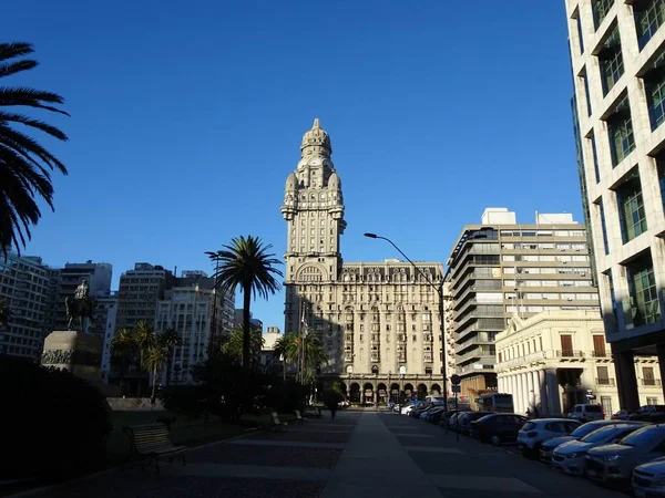 Palacio Salvo Emblematisk Byggnad Staden Montevideo Uruguay — Stockfoto