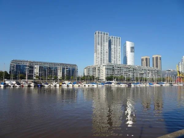 Puerto Madero Одним Районів Яких Автономна Місто Буенос Айрес Caba — стокове фото