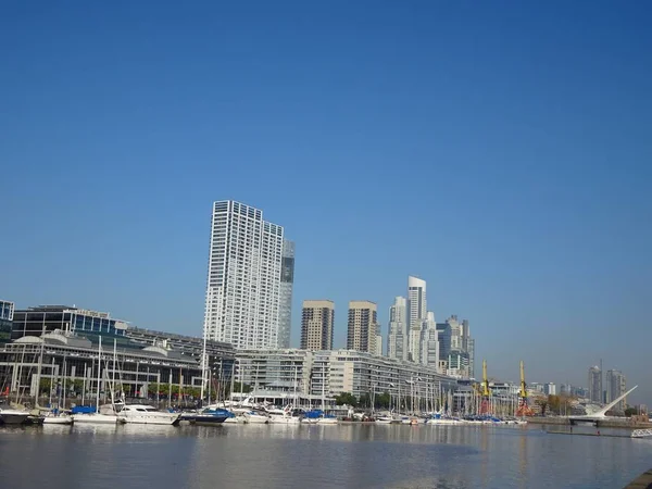 Puerto Madero Одним Районів Яких Автономна Місто Буенос Айрес Caba — стокове фото