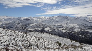 Cajon del Maipo, Farellones ve Mirador de los Condores, Cordillera de los Andes, Santiago de Chile, Şili